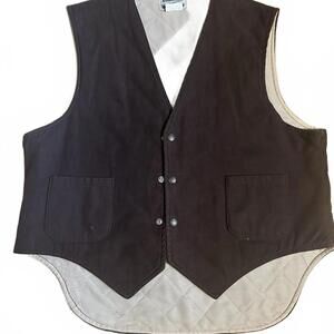 Vintage Cabelas Men’s Fleece Quilted hunting vest outdoor dapper steam punk  XL